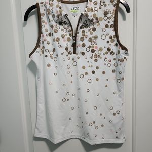 Izod White sleeveless performax Basix. SZ M.